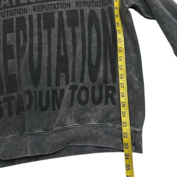 Taylor Swift Reputation Tour Crewneck Sweatshirt Stone Wash Grey Size Small - Picture 5 of 7